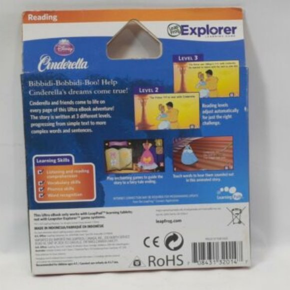 LeapPad Tablets Ultra eBook: Cinderella Game Cartridge Sealed New in Box! - Picture 4 of 6